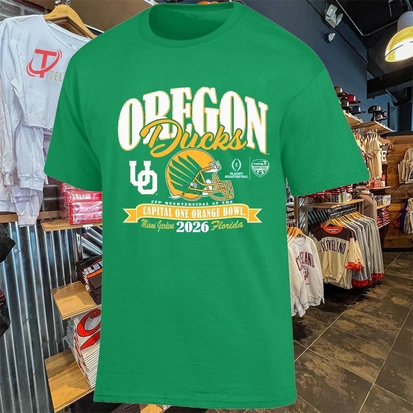 Oregon Ducks College Football Playoff 2026 Orange Bowl TShirts